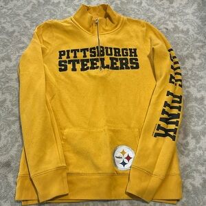 PINK small Steelers quart zip